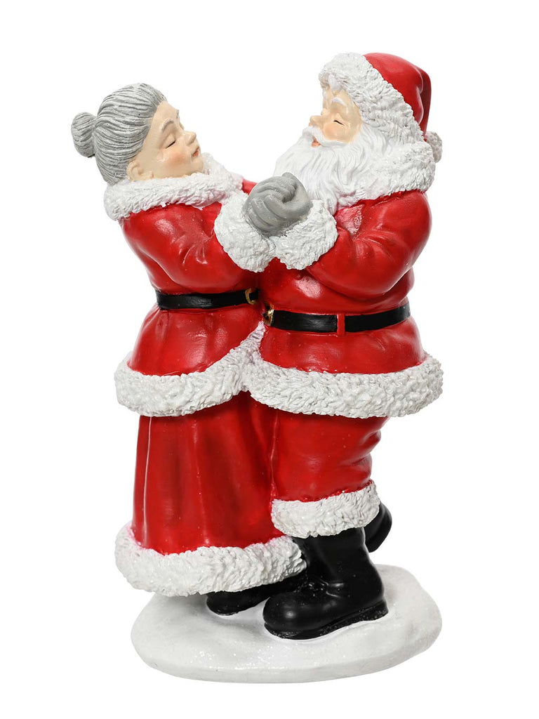 16cm Santa & Mrs Claus Dancing Ornament