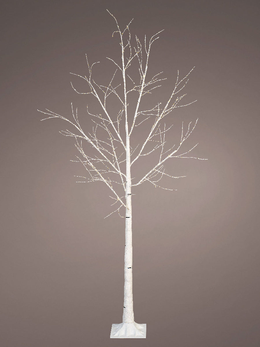 1.8M (6ft) Micro LED White Birch Tree with 600 Warm White Lights ...