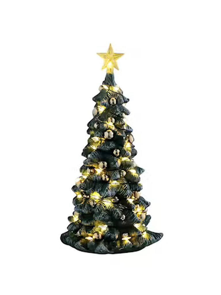 Snowy Christmas Tree - Clear Light, B/O (4.5V)