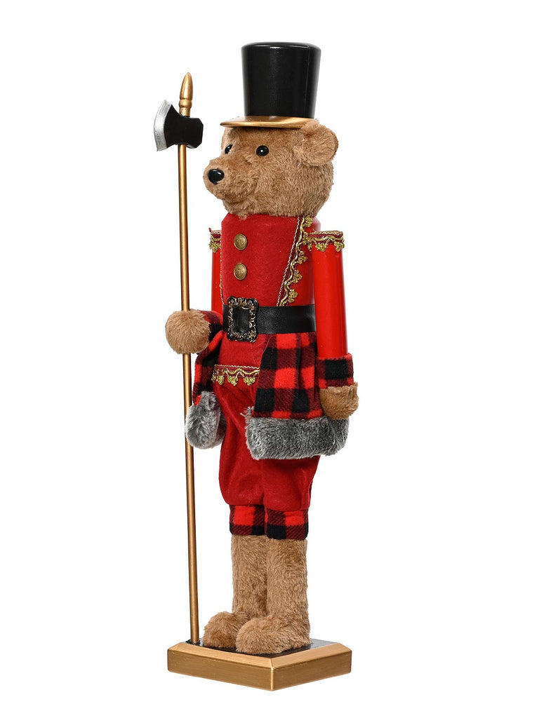 58cm Nutcracker with Teddy Bear Head & Axe