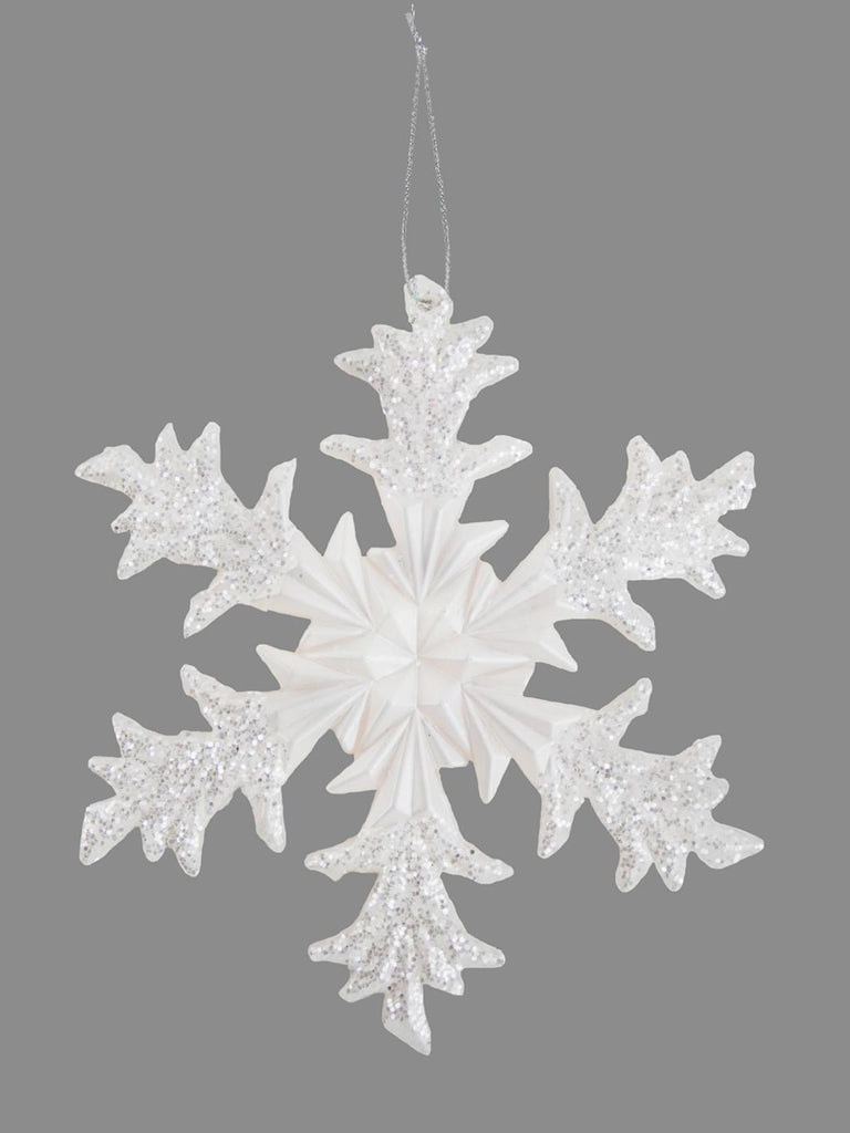 12cm Pearl Frost Snowflake