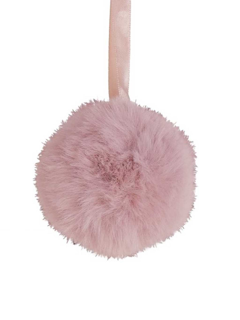 8cm Fury Pom Pom Hanger - Pink