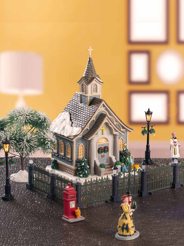 Small Town Church Set, with 4.5V Adaptor