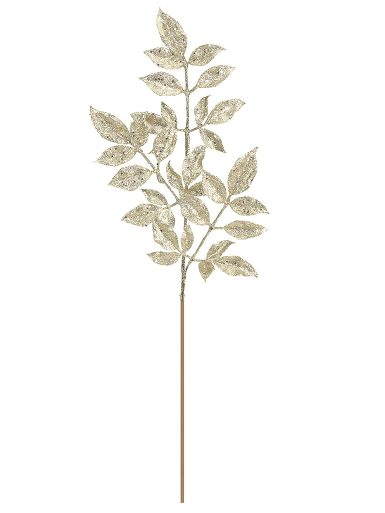 74cm Leaves Pick Champagne