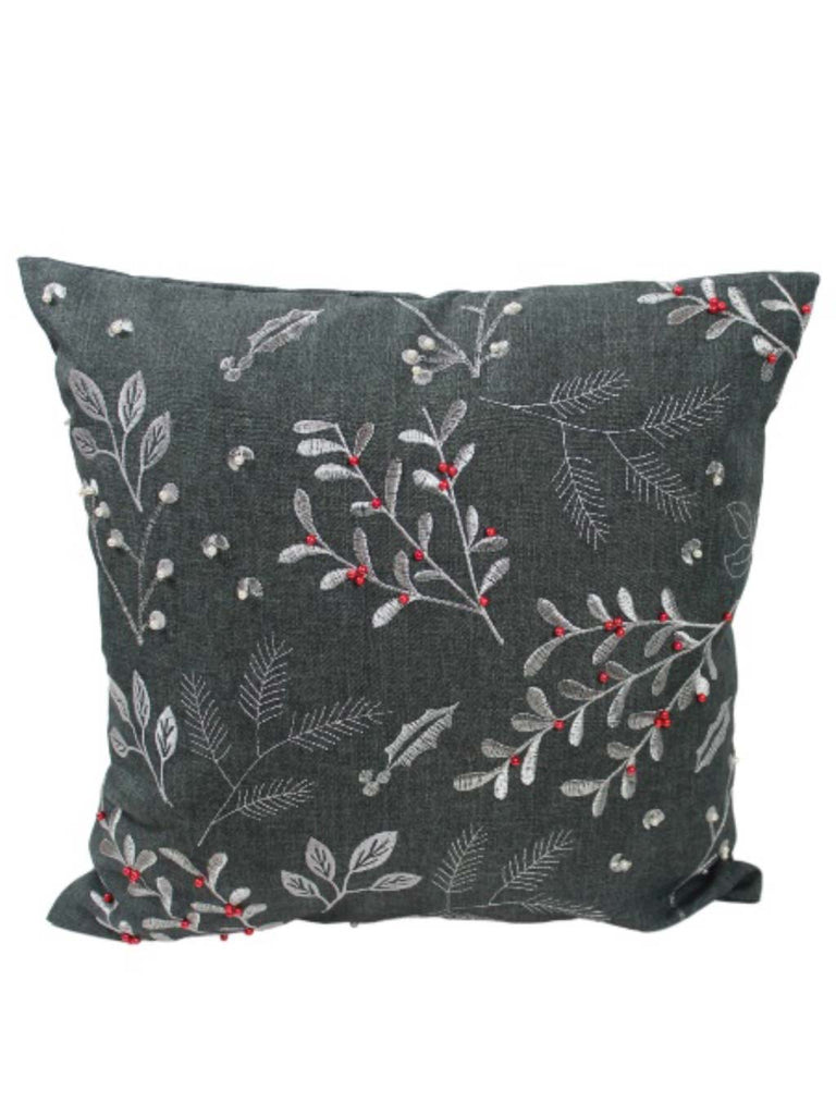 Berry Beads Complete Cushion - Pewter