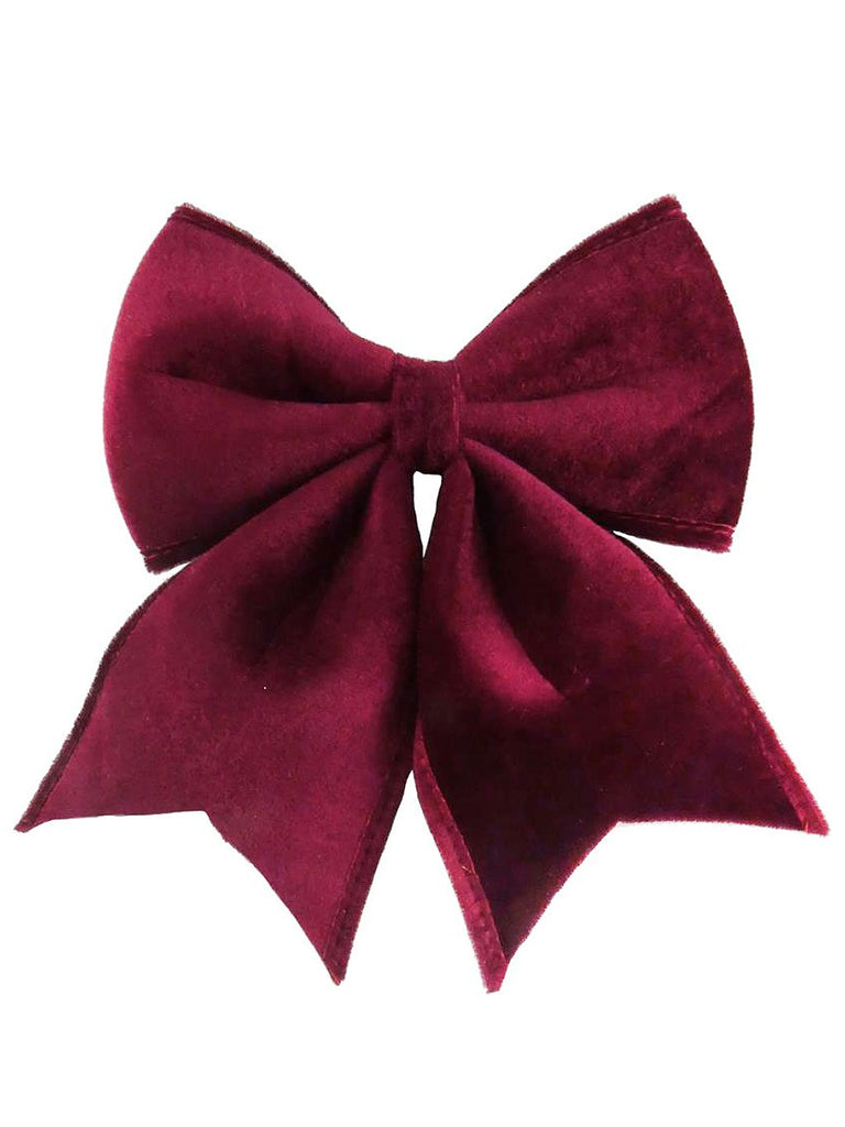 Velvet Bow - Red - 30 x 35cm