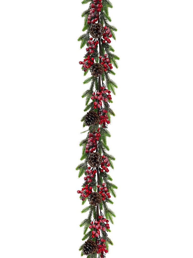 1.8M (6ft) Red Berry Garland