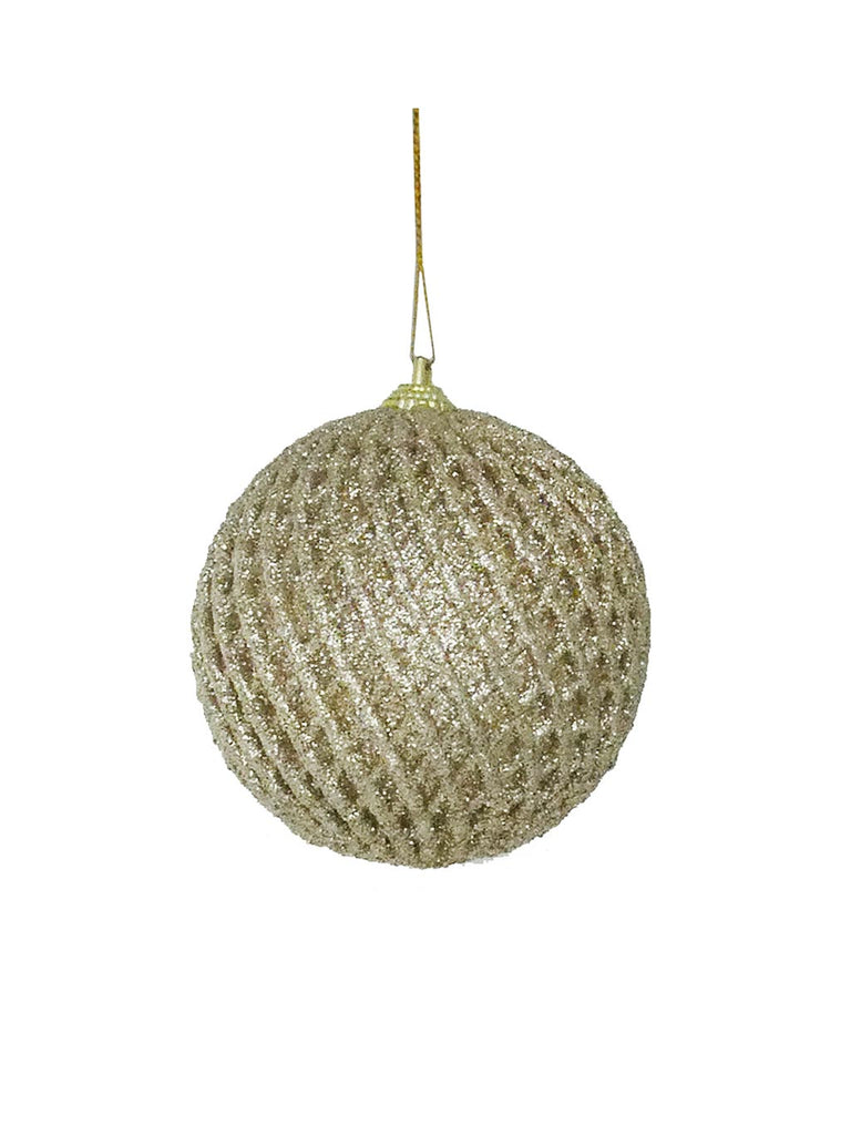 Lattice Bauble - Champagne