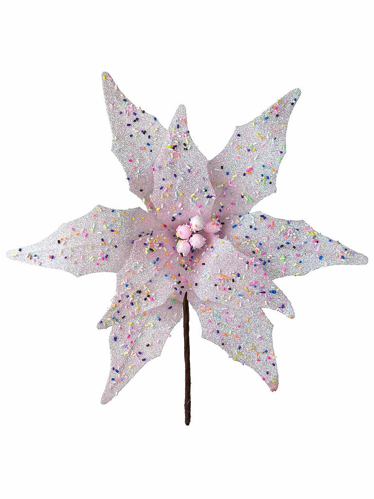 32cm Candy Flower Pick - Pink