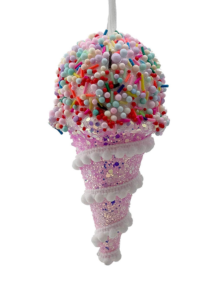 7x13cm Ice Cream Cone Bauble