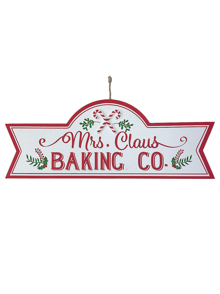 61 x 23cm Mrs Claus Baking Co Sign