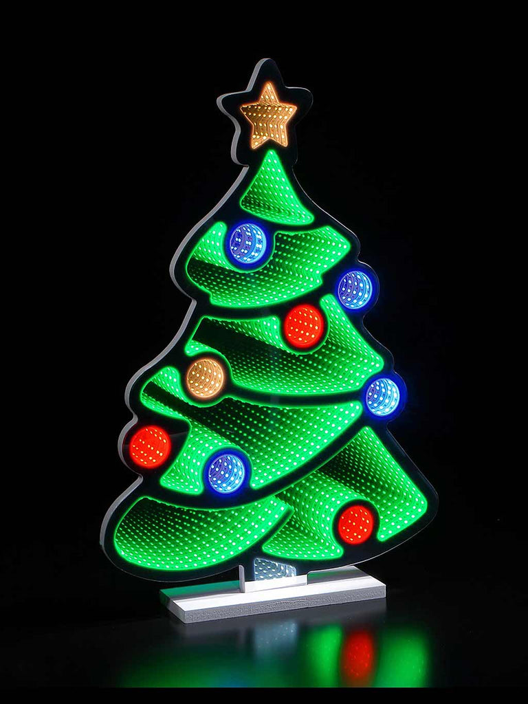 60cm Infinity Christmas Tree With Baubles Light