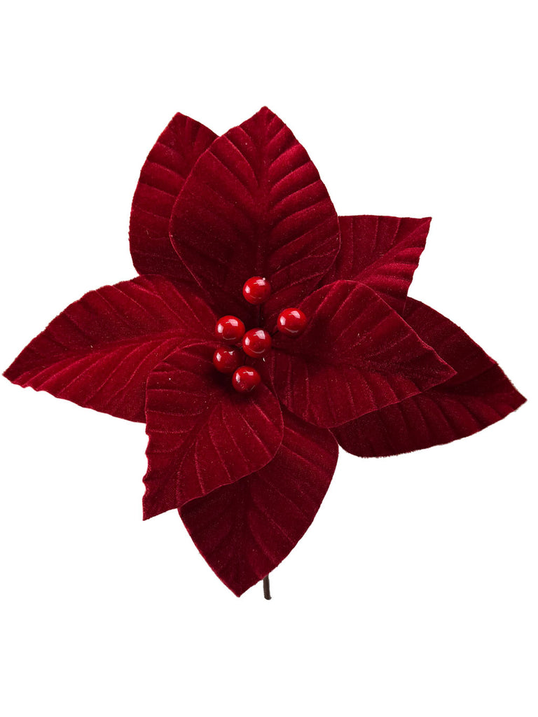 28cm Pearl Poinsettia