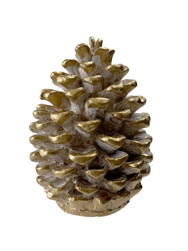 14cm Gold Cone Tree Ornament