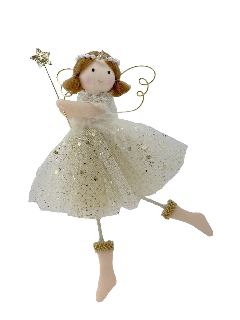 16cm Fairy Hanger cream