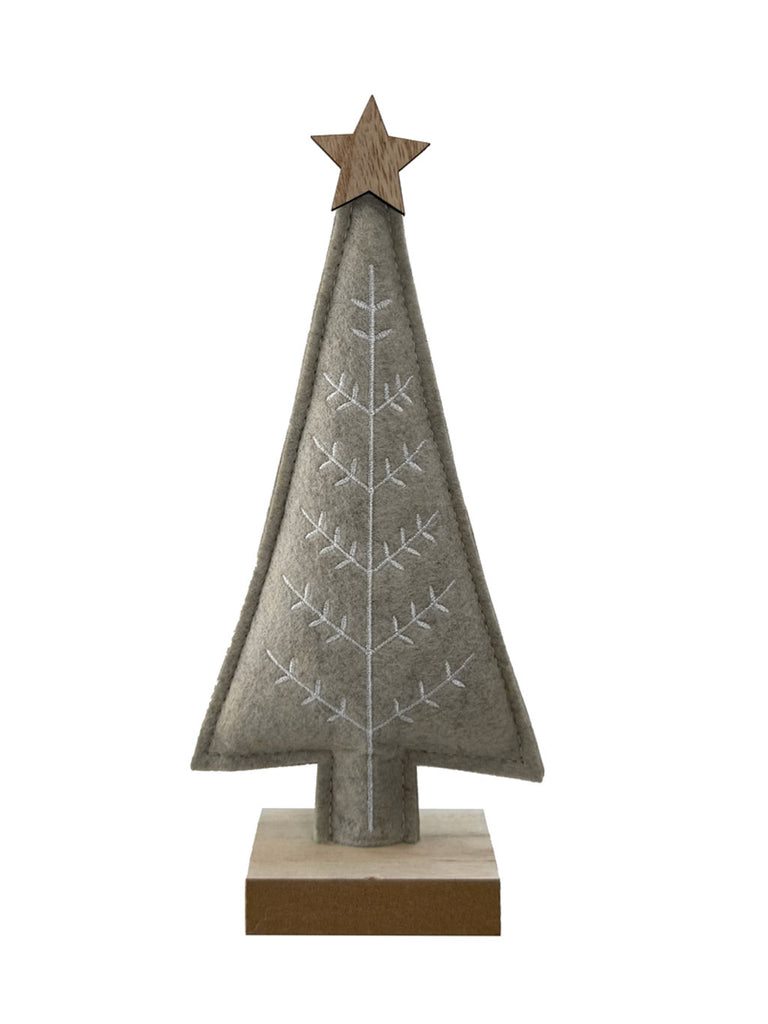 26cm Emboidered Tree - Beige