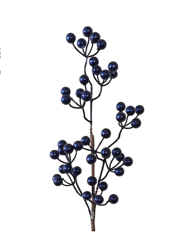 53cm Berry Stem - Navy