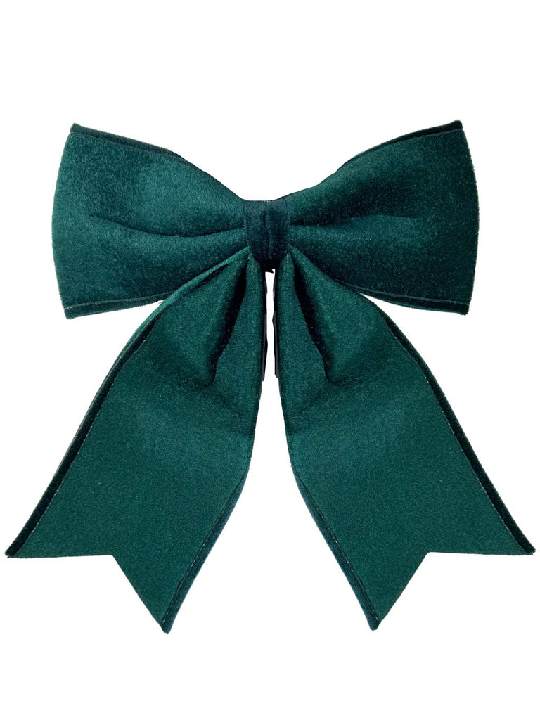Velvet Bow - Dark Green