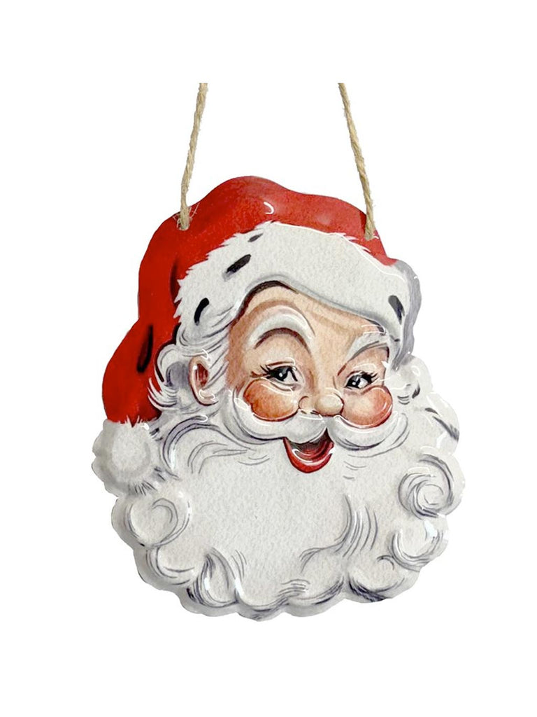 16cm Hanging Metal Santa