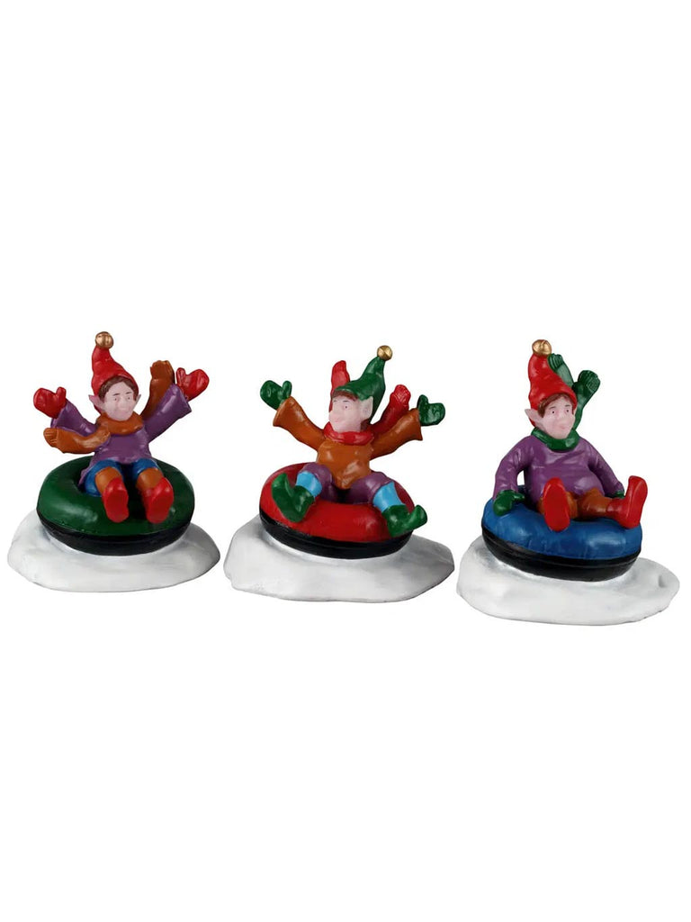 Snow Tubers, Set of 3