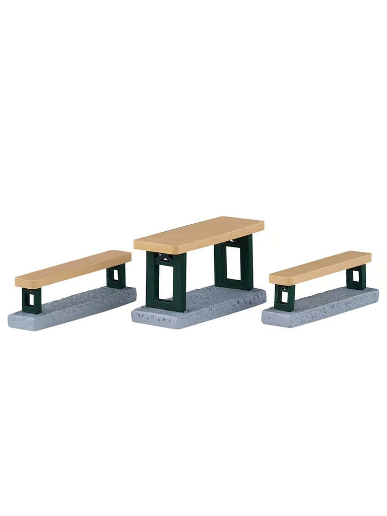Picnic Benches, Set of 3