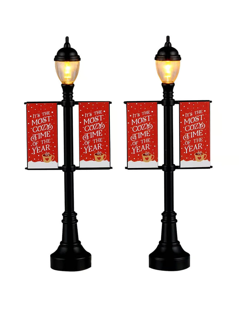 Lamp Post Banners, Set of 2, B/O (4.5V)