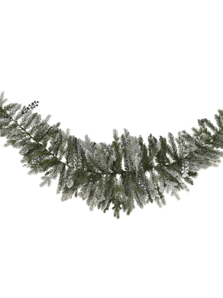 1.8M (6ft) Snowy Aspen Swag with Glitter