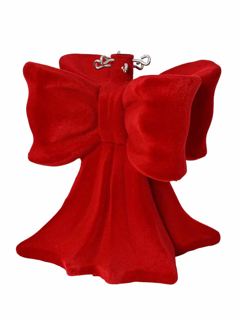 38cm Red Bow Tree Stand