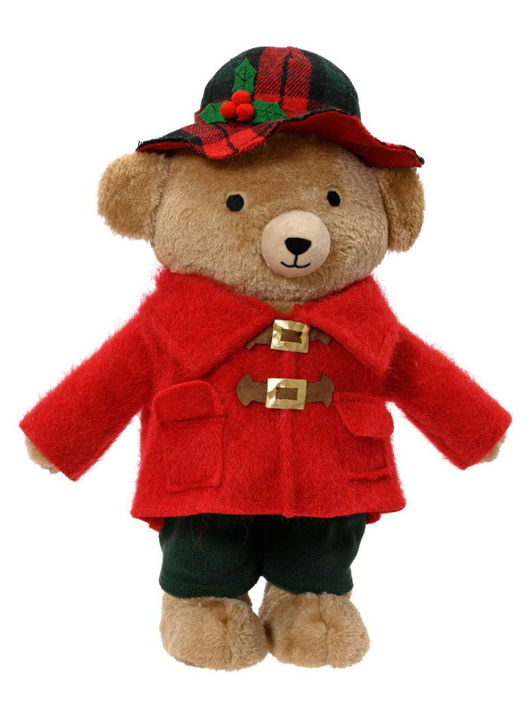40cm Standing Bear in Red Coat