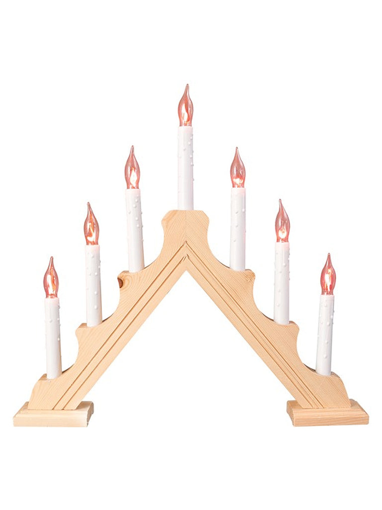 7L Pine Flickering Candle Bridge
