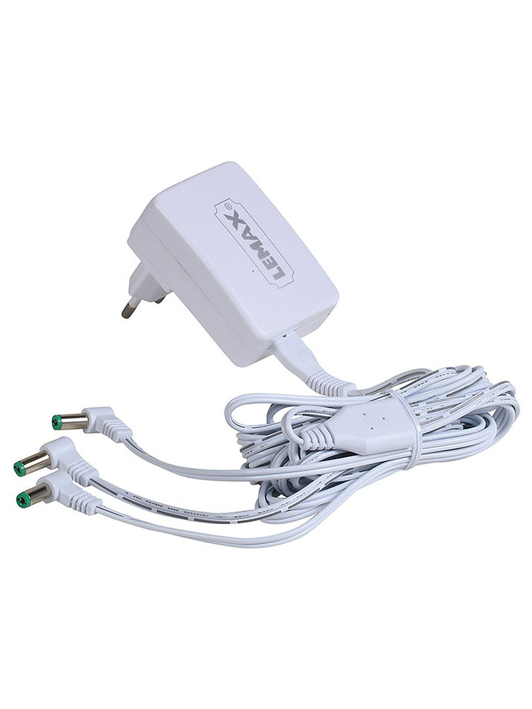 Power Adaptor, 4.5V, White, 3-Output, Changeable Plug: UK