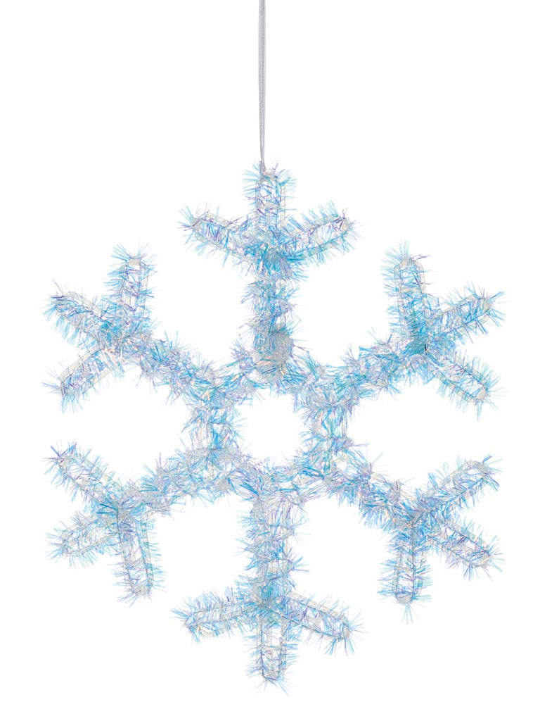 Iridescent Tinsel Snowflake