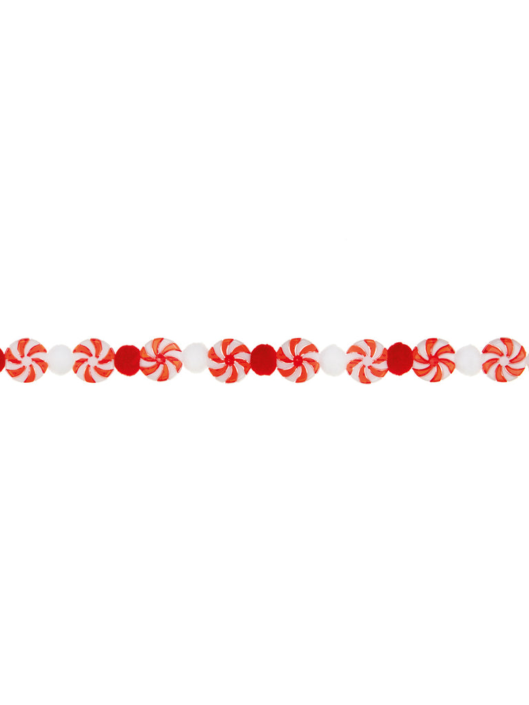 1.2M Red & White Candy Garland