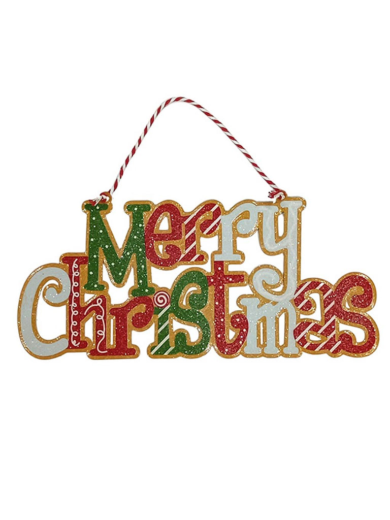 25cm Metal Merry Christmas Hanger