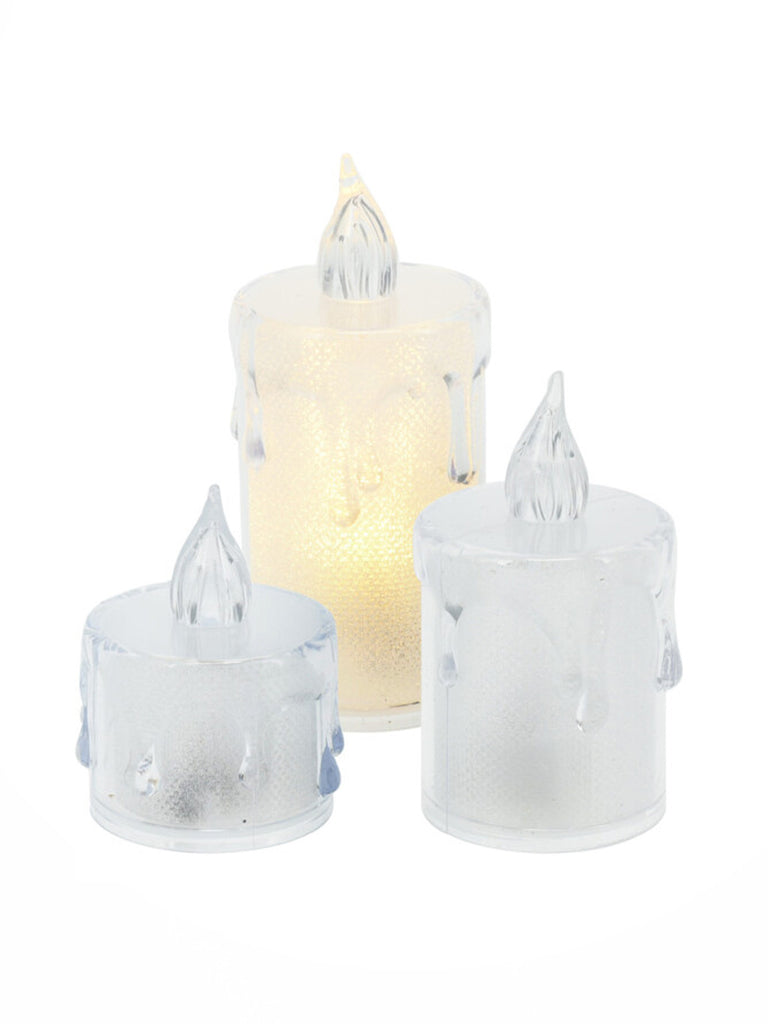 Set Of 3 B/O Candle Lights