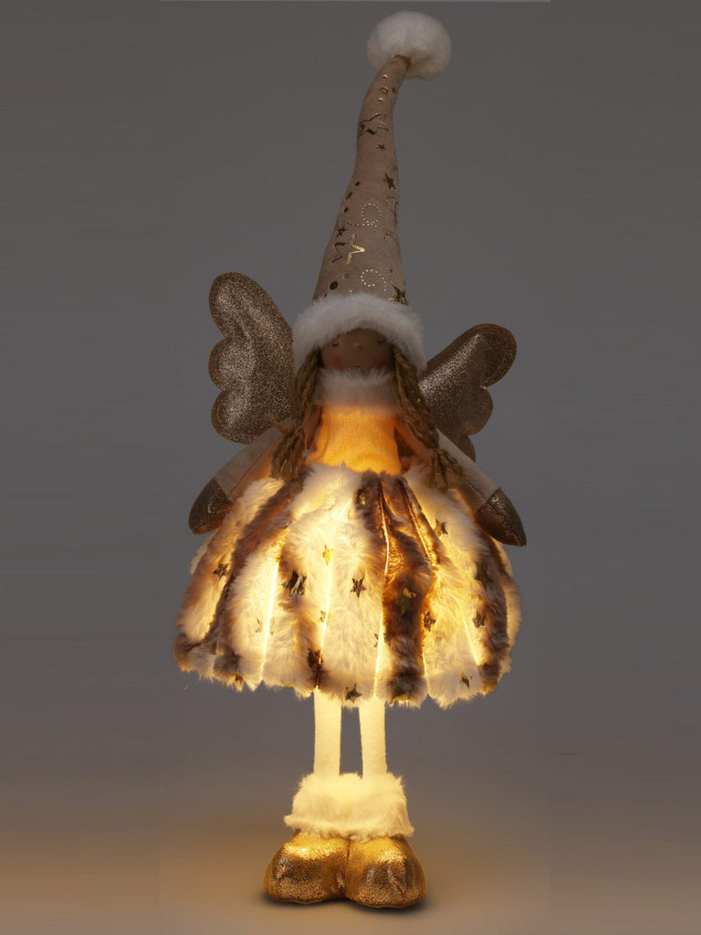 50cm B/O Gold Angel Girl with LED