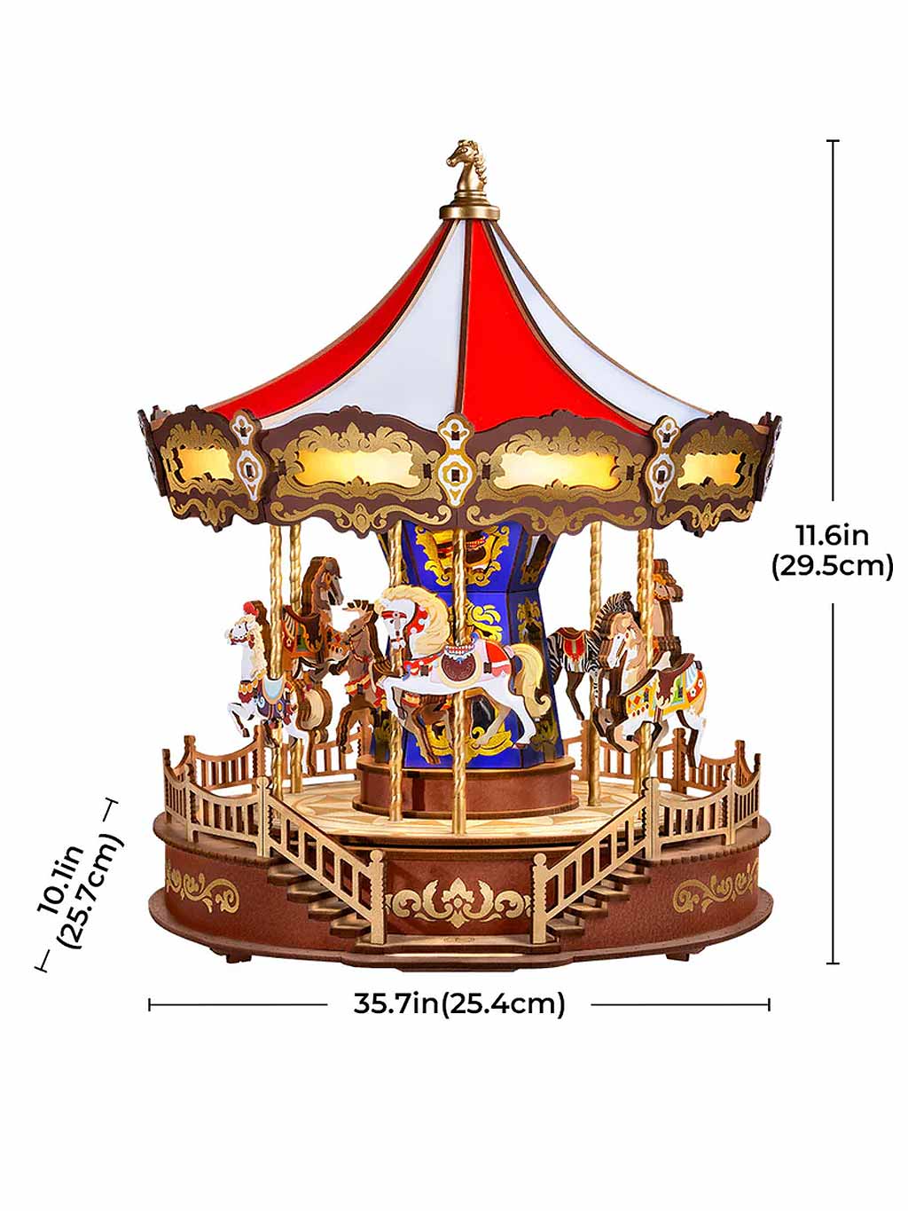 Classic Carousel DIY Model Kit – Seasons Christmas Outlet