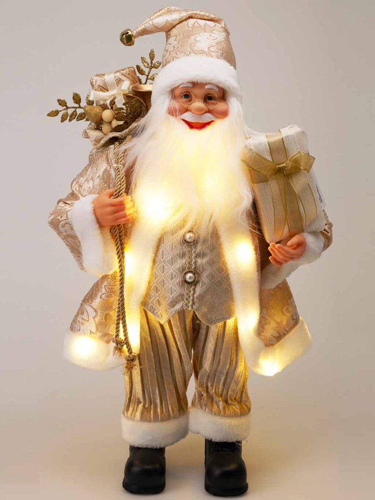 60cm Santa Standing LED - Gold
