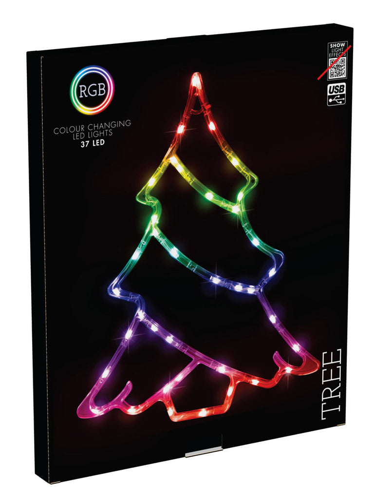 Christmas Tree with 37 Colour Changing RGB LEDs