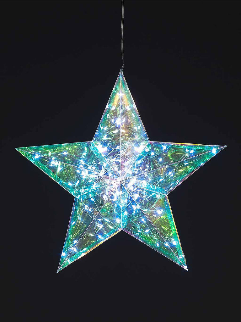 B/O 36cm Dream Hanging Star 100 White LEDS