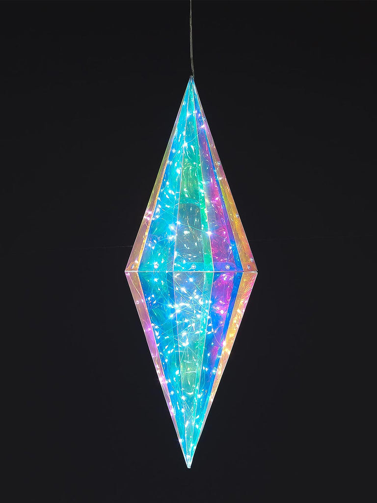 B/O 60cm Dream Hanging Diamond 20 Faces 100 LEDS