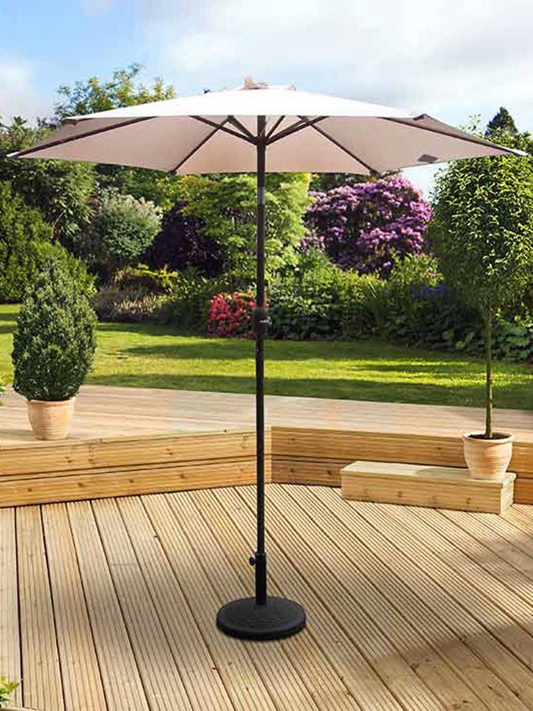 Pagoda 2.5m Crank & Tilt Parasol - Beige