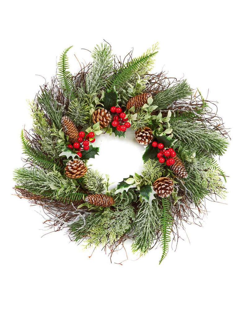 50cm Holly Berry Wreath