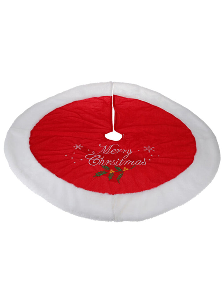 1M 'Merry Christmas'  Velvet Tree Skirt