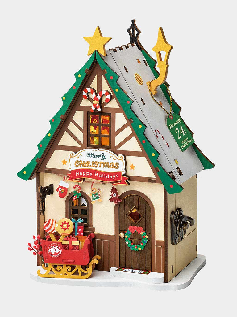 Twinkling Christmas House DIY Model Kit