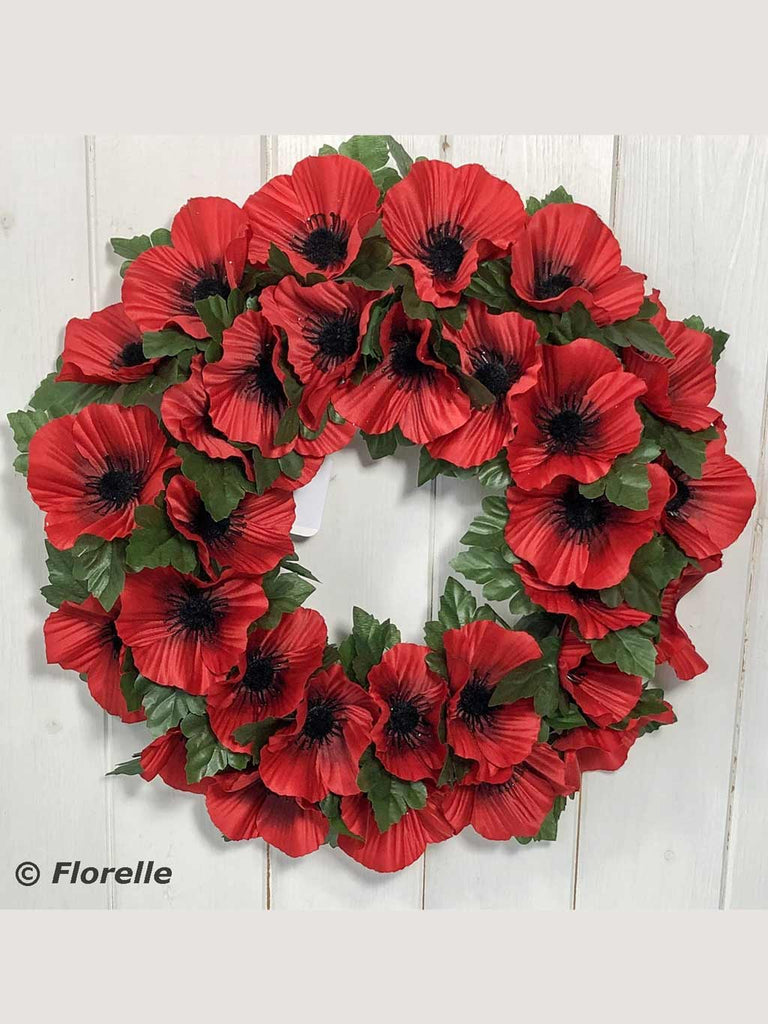 14" Poppy Wreath
