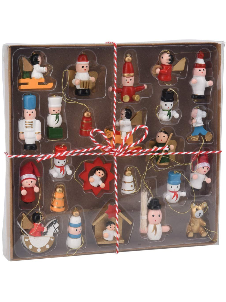 Pk 24 - Traditonal Wooden Hanging Decorations