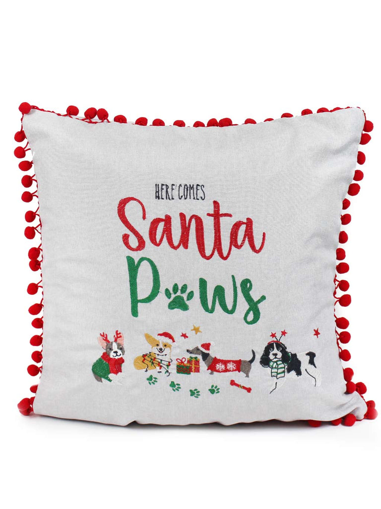 Here Comes Santa Paws Complete Cushion