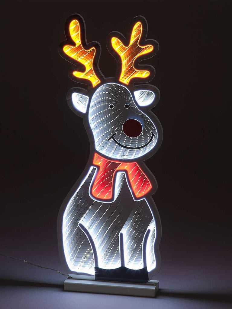 60cm (2ft) Infinity Standing Cute Reindeer with Metal Base