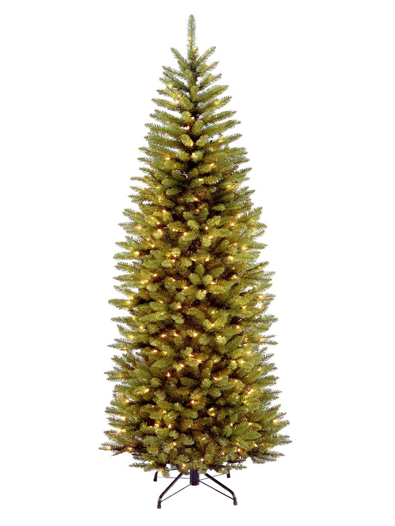 2.28m (7.5ft) Prelit Kingswood Fir Christmas Tree- Warm White